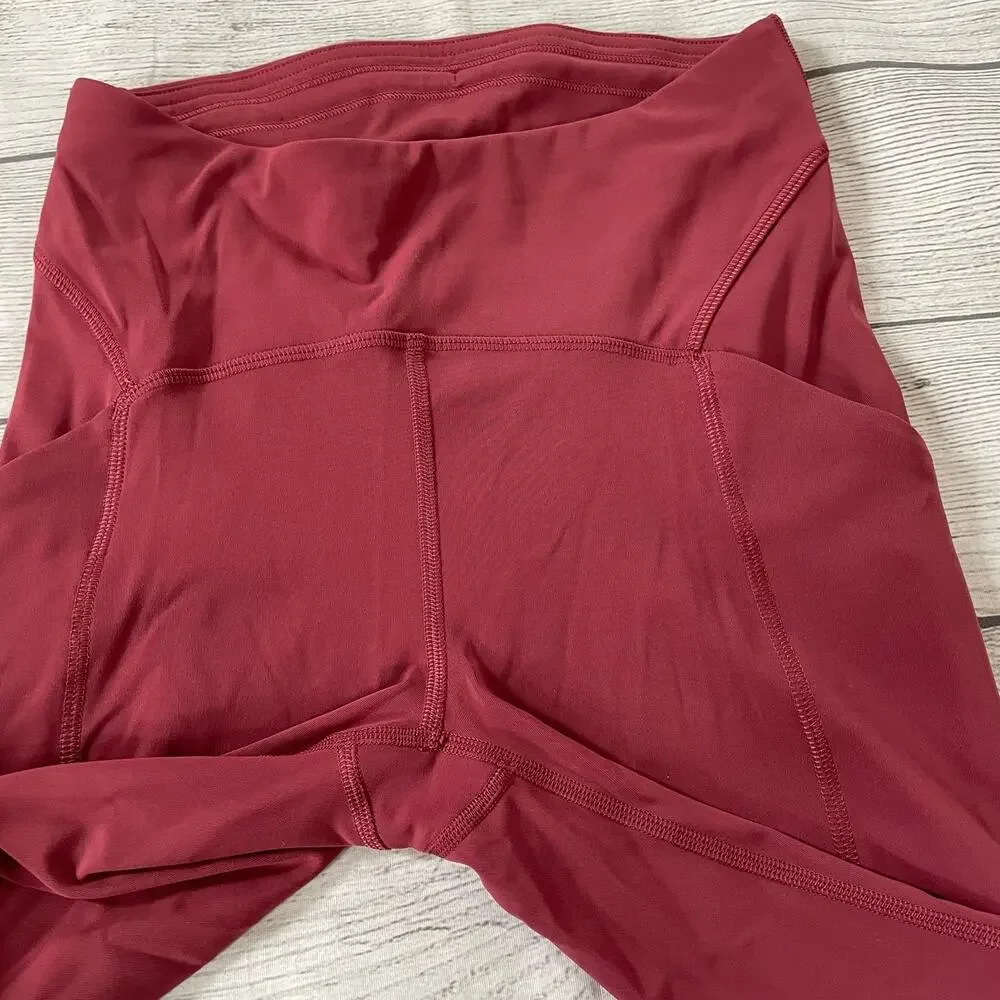 Lululemon Power Thru High Rise Tight Leggings 25” Women Size 4 Mulled Wine